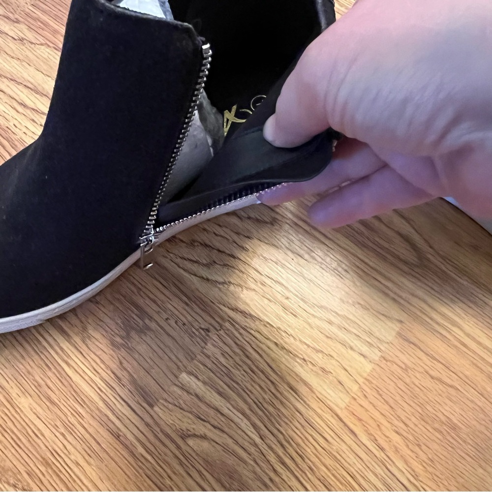 Black Wedge Ankle Boots - Picture 13 of 15